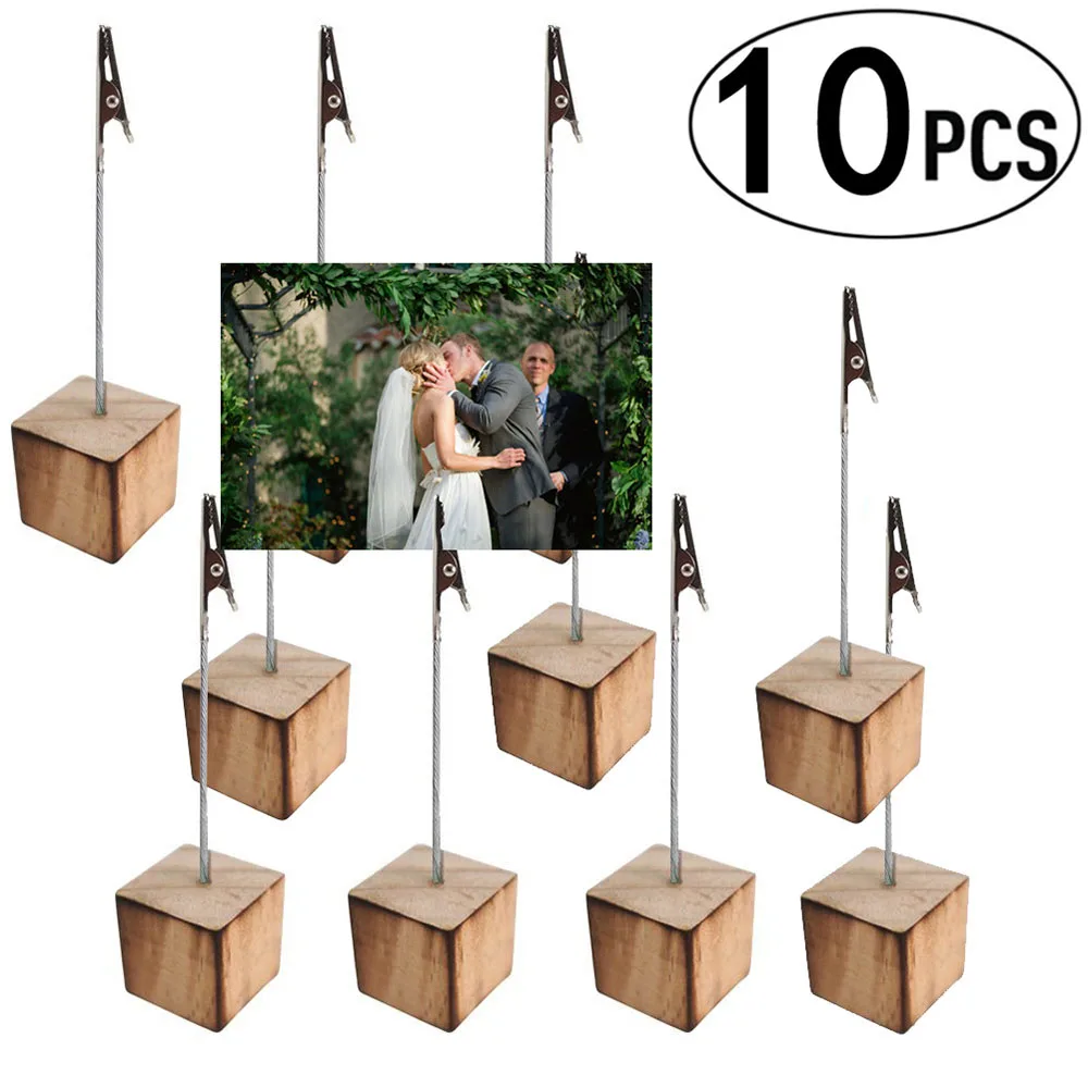 Cubo de cocodrilo con nota de Clip, soporte de mesa para decoración de oficina, boda, 10 Uds.
