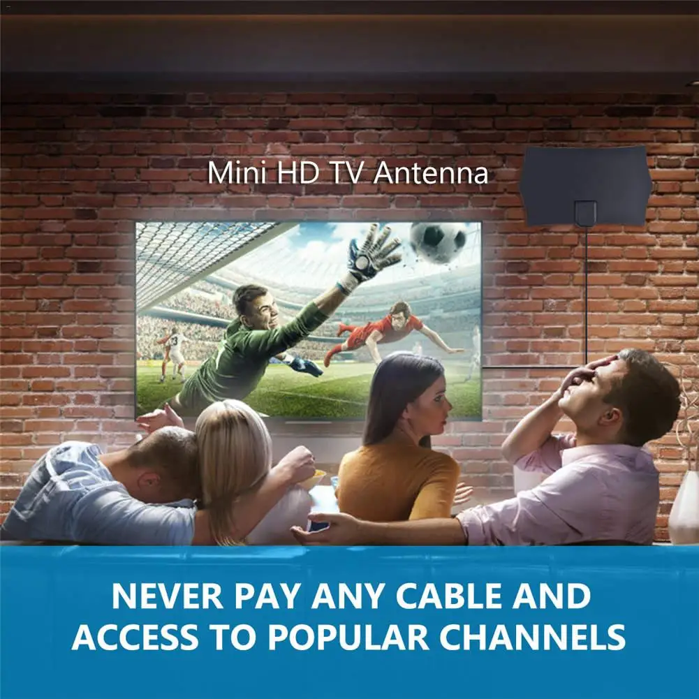 4K цифровая HDTV Антенна Внутренняя усиленная антенна 960 км Диапазон HD1080P DVB-T2 Freeview tv для жизни местные каналы вещания