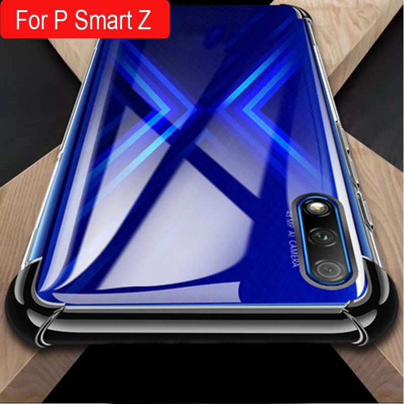 Ультратонкий Прозрачный Мягкий противоударный чехол для телефона huawei P Smart Z прозрачная воздушная подушка противоударный мягкий ТПУ чехол P Smart Z