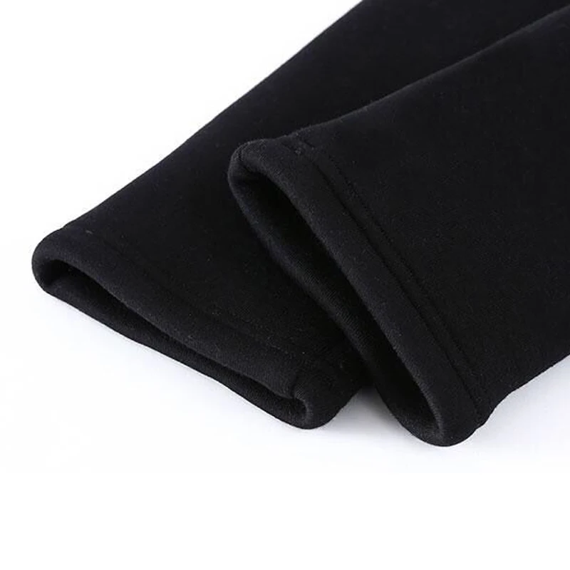 Women Fleece 1PC Wool High Quality Leggings Winter Velvet Hot Sale Warm Pants Black Skinny Trousers Lambskin Cashmere Thick