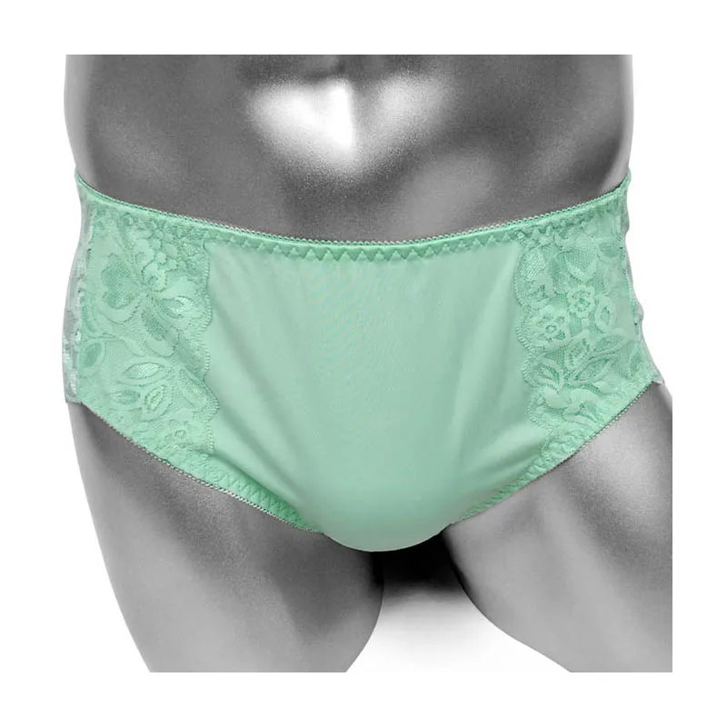 Sissy Lace Brief Panties Underwear for Men Sexy Lingerie Soft Hot Bikini Sissy Panties Briefs Sexy Men Erotic Underpants [fila]trendy lace brief