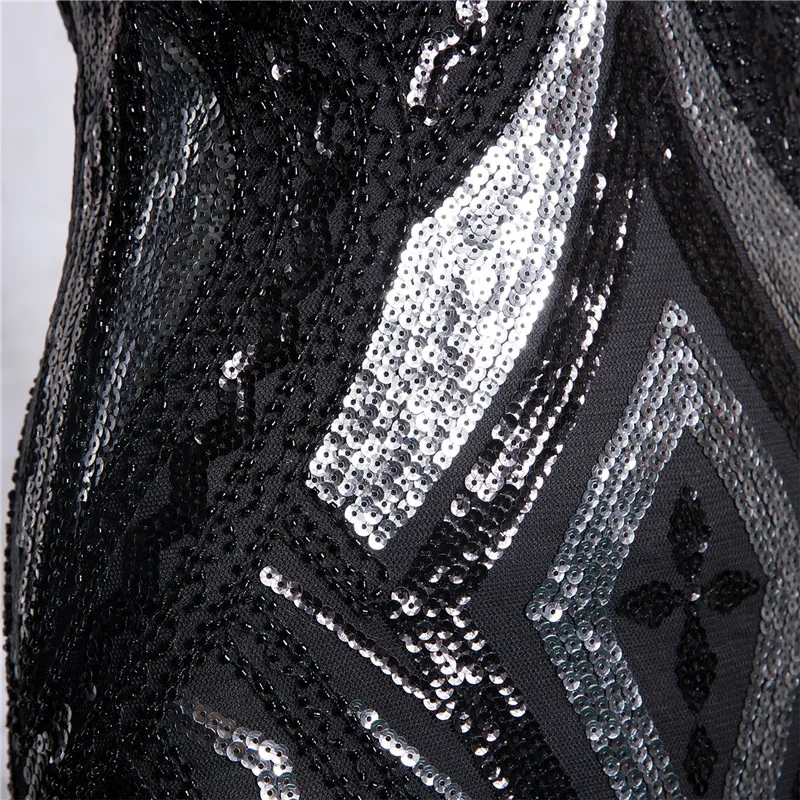 Элегантные вечерние платья знаменитостей лето осень макси Vestidos без рукавов с круглым вырезом Сияющие блестками женские длинные платья