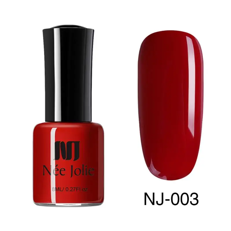 NJP-03 NEE JOLIE 8 мл Лак для ногтей чистая Серия матовый эффект лак для ногтей 7,5/3,5 мл зеркальный лак для ногтей 64 Цвета Доступные украшения - Цвет: NJP-03
