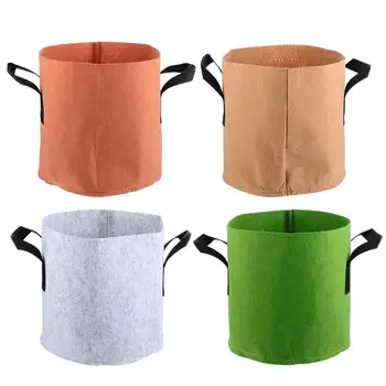 

4pcs Seeding Bag Useful 3 Gallons Plant Growth Bag Storage Bag Vegetable Planting Pouch Balcony Garden Backyard