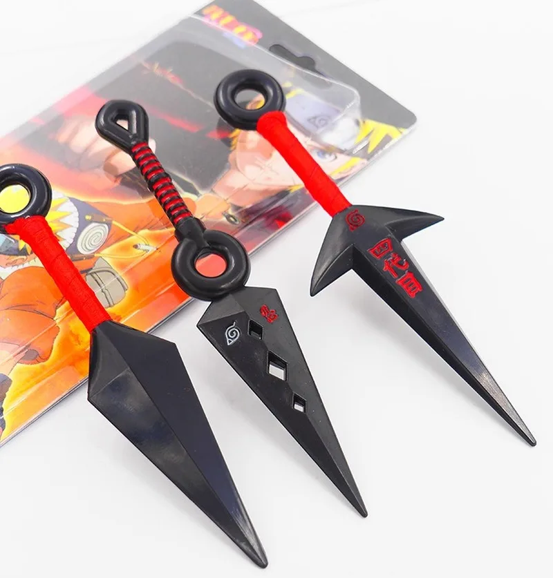 Наивысшее качество аниме Наруто Konoha Ninja Kakashi косплей реквизит Kunai ножи оружие