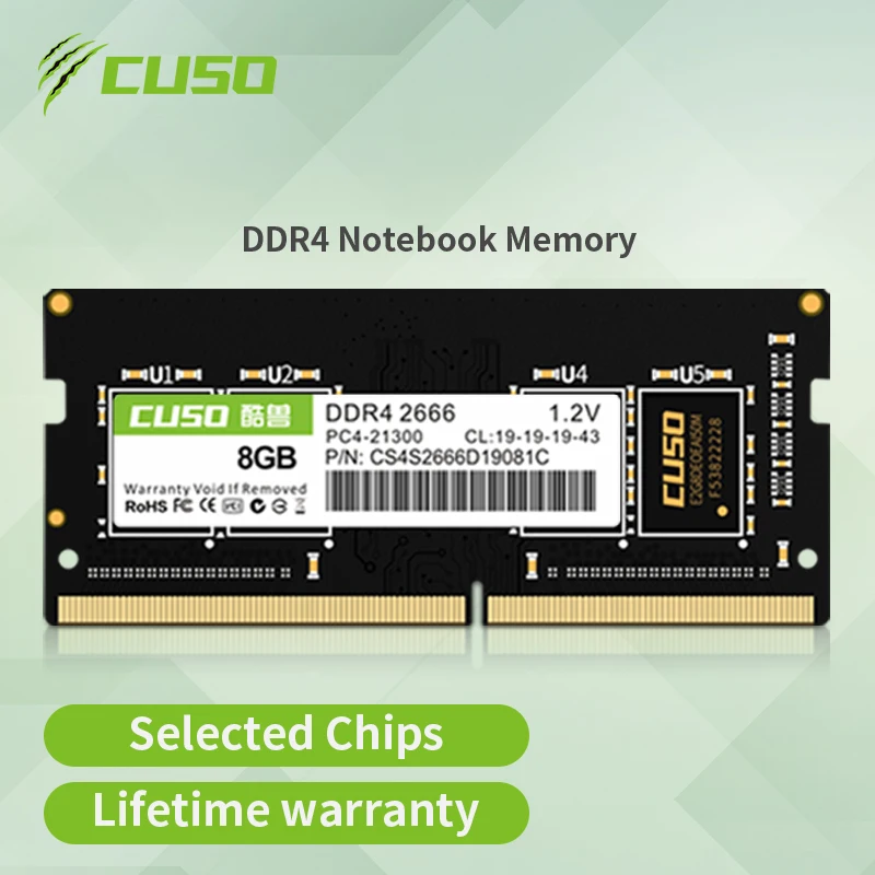 Cuso Ddr4 8Gb Ram Ddr4 8Gb 16Gb 2666Mhz 3200Mhz Ddr4 Memoria Ram Memoria Per Notebook Con Memoria Per Laptop Sodimm Ram