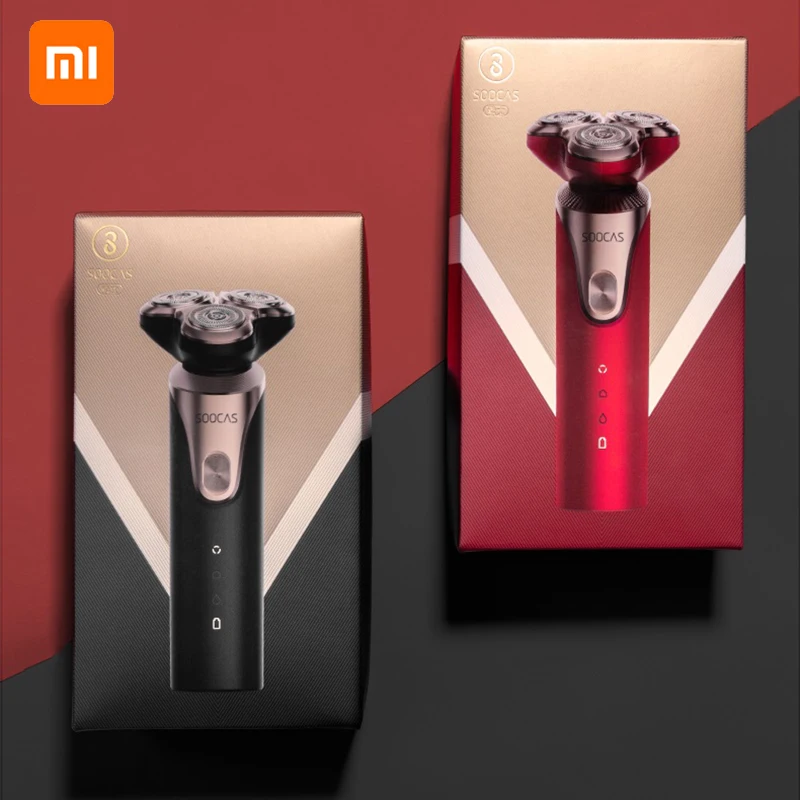 Xiaomi SOOCAS S3 электрическая бритва 3D триммер для мужчин Mijia борода type-C перезаряжаемые бритвенные станки планки электробритва