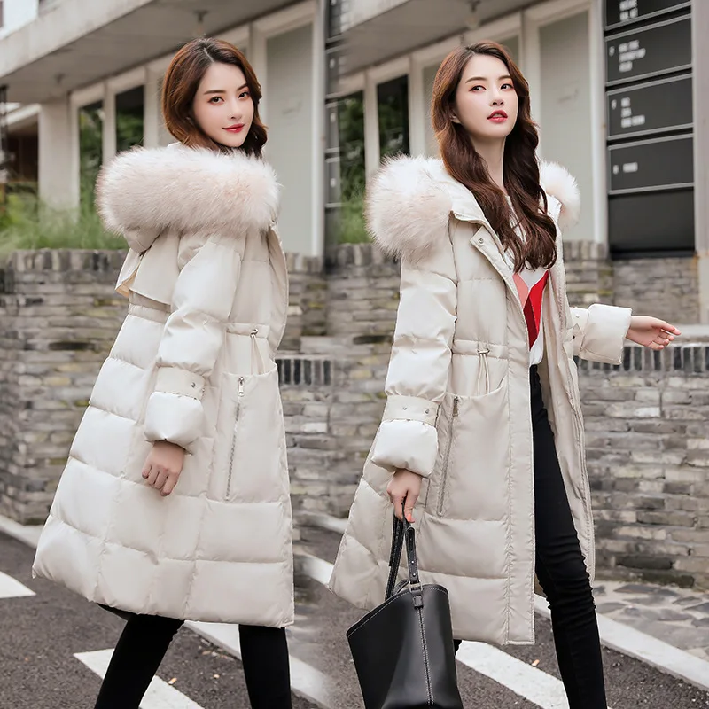 

2019 Autumn & Winter New Style WOMEN'S down Jacket Fashion Casual Korean-style Slimming Slim Fit Cotton Overcoat