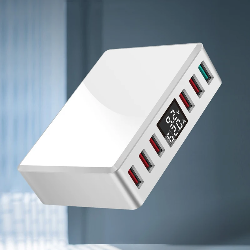 QC 3,0 быстрое зарядное устройство USB 6 портов концентратор адаптер питания настенное зарядное устройство HSJ-19