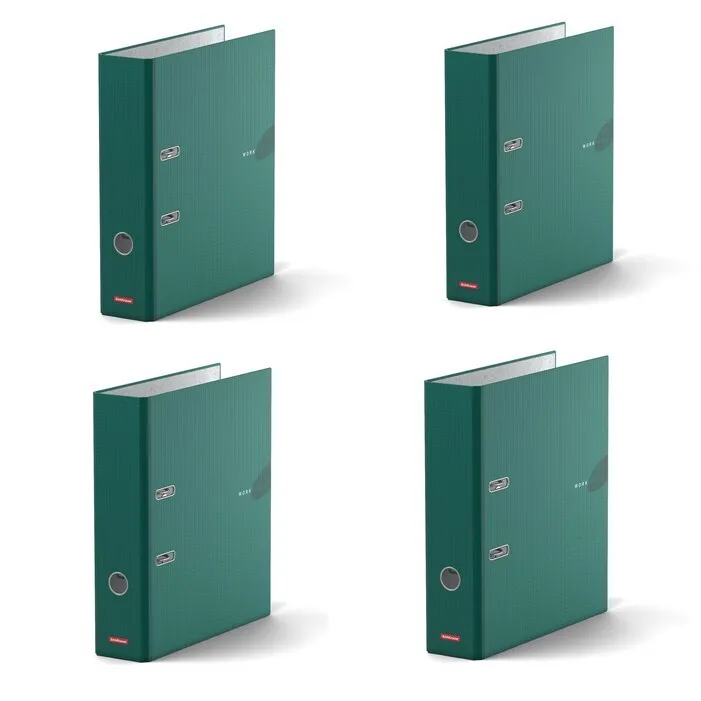 Folder-recorder 70mm Erich Krause work inside green laminated 4 pieces | Канцтовары для офиса и дома