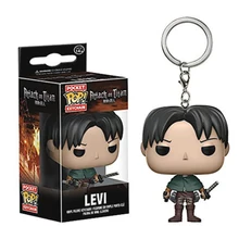 Funko Pop atak na tytana kapitan Levi LEVI brelok zawieszka kolekcjonerska figurka winylowa brelok zabawka dla dziecka prezent urodzinowy