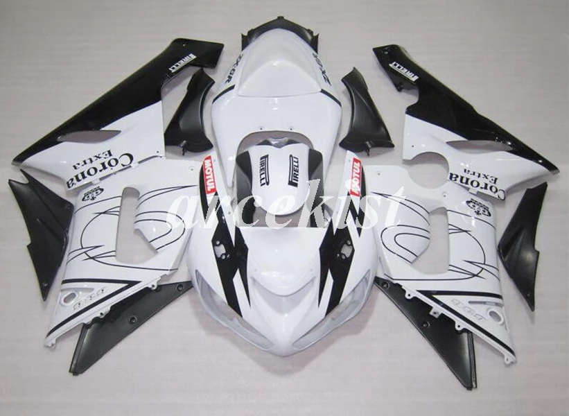 4 подарки ABS мотоцикл Полный обтекатели комплект подходит для Kawasaki Ninja ZX-6R 2005 2006 05 06 ZX6R 636 Комплект кузова белый зеленый