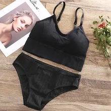 Топ на бретелях, бюстгальтер+ комплект из 3 предметов, комплект модных однотонных бюстгальтеров для женщин, нижнее белье, женское нижнее белье, повседневный бюстгальтер