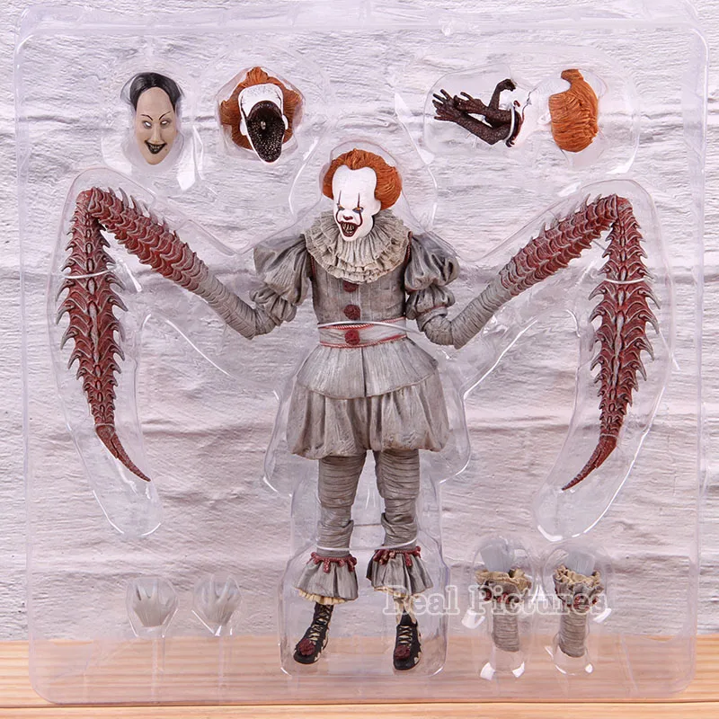 NECA Стивена Кинга это Джокера в Танцы клоуна Джокера фигурка из ПВХ, Коллекционная модель, игрушка в подарок с светодиодный свет