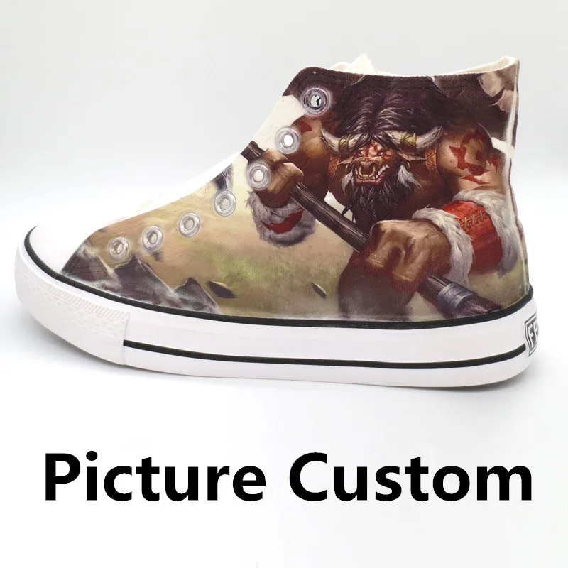 

Personality Pictures Custom Personalized Pattern Graffiti Canvas Shoes Unisex Couple Gift Hand Drawn Play Ultimate Personality
