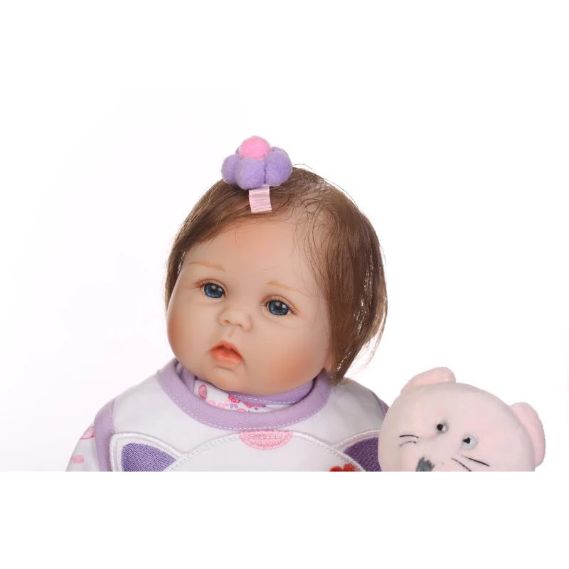 NPK 40 см Силиконовая Реалистичная кукла-младенец ребенок Bonecas кукла Bebes Reborn Brinquedos Reborn игрушки для детей Рождественский подарок