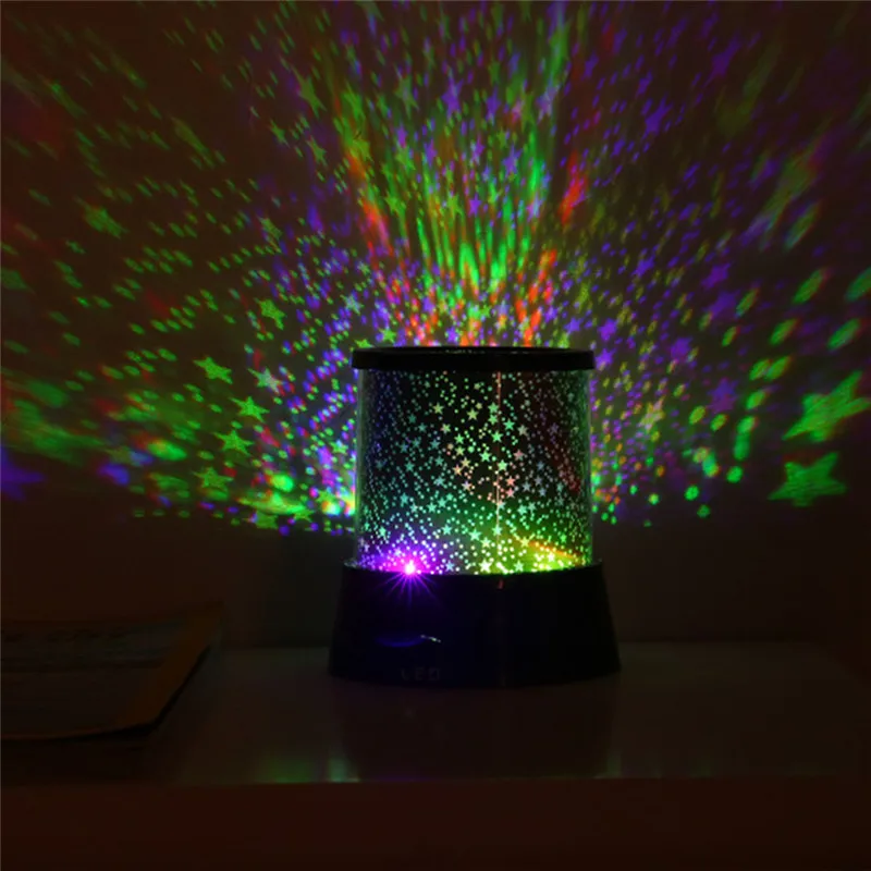 

LED Night Light Battery Operated Starry Sky Projection Romance Gypsophila Colorful Light For Bedside Bedroom Decoration Lighting