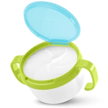 Attrape collation en plastique pour enfants, Double poignée, tasse de Snack, bocal, bol anti éclaboussures, Biscuits, boîte conteneur, boîte de rangement de Snacks #20