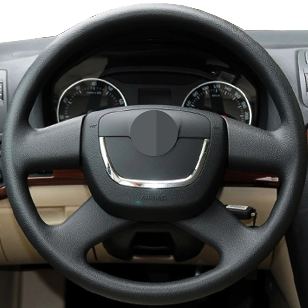 Автомобильные аксессуары крышка рулевого колеса для Skoda Octavia 2009 2013 Citigo 2011 2012 Roomster