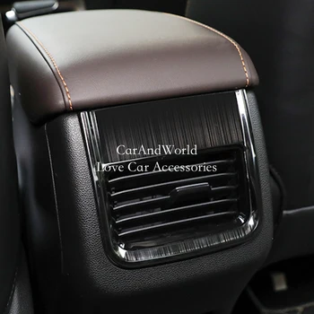 

For Changan cs35 plus 2018-2020 Interior Rear Row Air Condition Outlet Vent Panel Cover Stainless Steel Trims Car Accessories