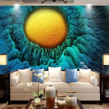 

milofi custom 3D new style mountains colorful cornucopia TV bedroom background wallpaper mural