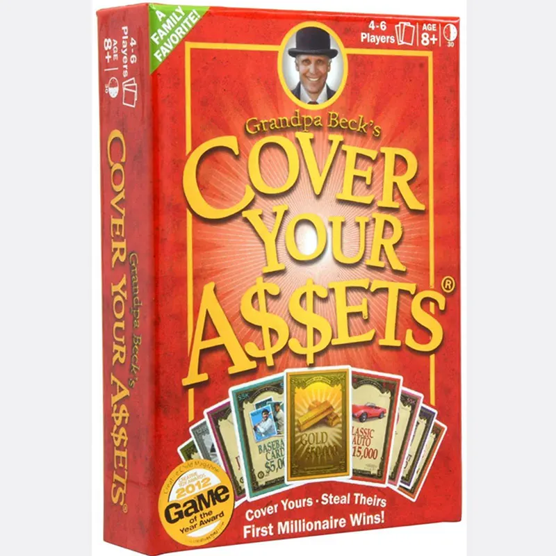 

Grandpa Beck Cover Your Assets Strategy Card Game Family Interactive Adults Creators of Skull King