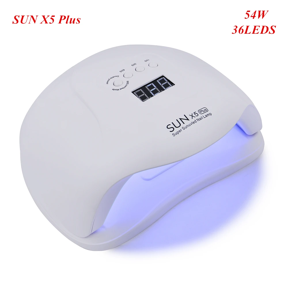 SUN X5 Plus SUN X5 Plus 54 Вт УФ светодиодная лампа для сушки ногтей солнцезащитный светильник для маникюра гелевая ультрафиолетовая лампа для ногтей с автоматическим датчиком сушка для гель-лака - Цвет: SUN X5 Plus