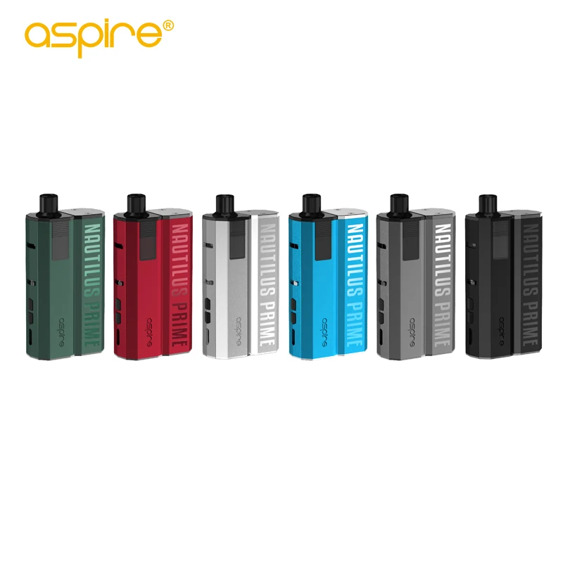 Vaper 100% Orginal Aspire Nautilus Prime Pod Kit with 60W 2000mah battery 3.4ml 0.69 OLED Screen VV VW By Pass Mode Type-C 2A