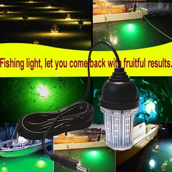 

Flashlight lanterne 12V led light LED Underwater Fishing Light IP68 Waterproof Lures Fish Finder Lamp Fishing Light Catch fishes