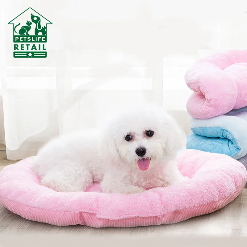 Подушка для собак, кошек, для маленьких и средних собак, вельвет+ фланелевые супер мягкие подушечки для питомцев, дышащий теплый коврик для собак, коврик для домашних животных