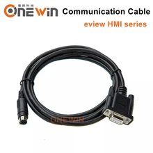 O tela táctil de eview hmi conecta a comunicação do cabo do programa do plc entre o plc e o hmi
