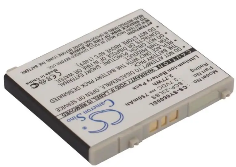 Cameron sino 750 мАч аккумулятор для Sanyo KATANA 6600 SCP-6600 SCP-23LBS мобильный, смартфон, Батарея
