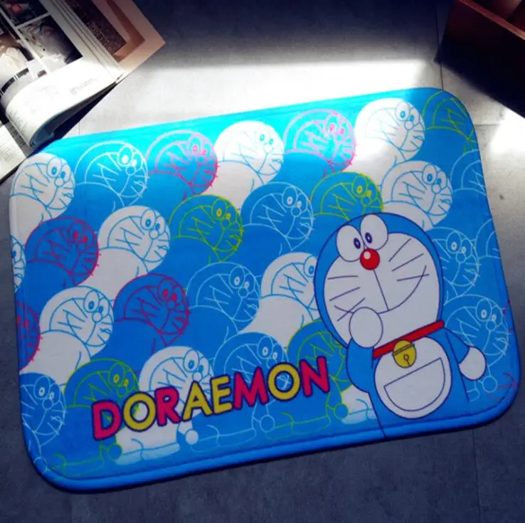 Серый Мультфильм Doraemon плюшевый коврик для ног коврик для двери ковер плюшевая игрушка 3032 - Цвет: Серый