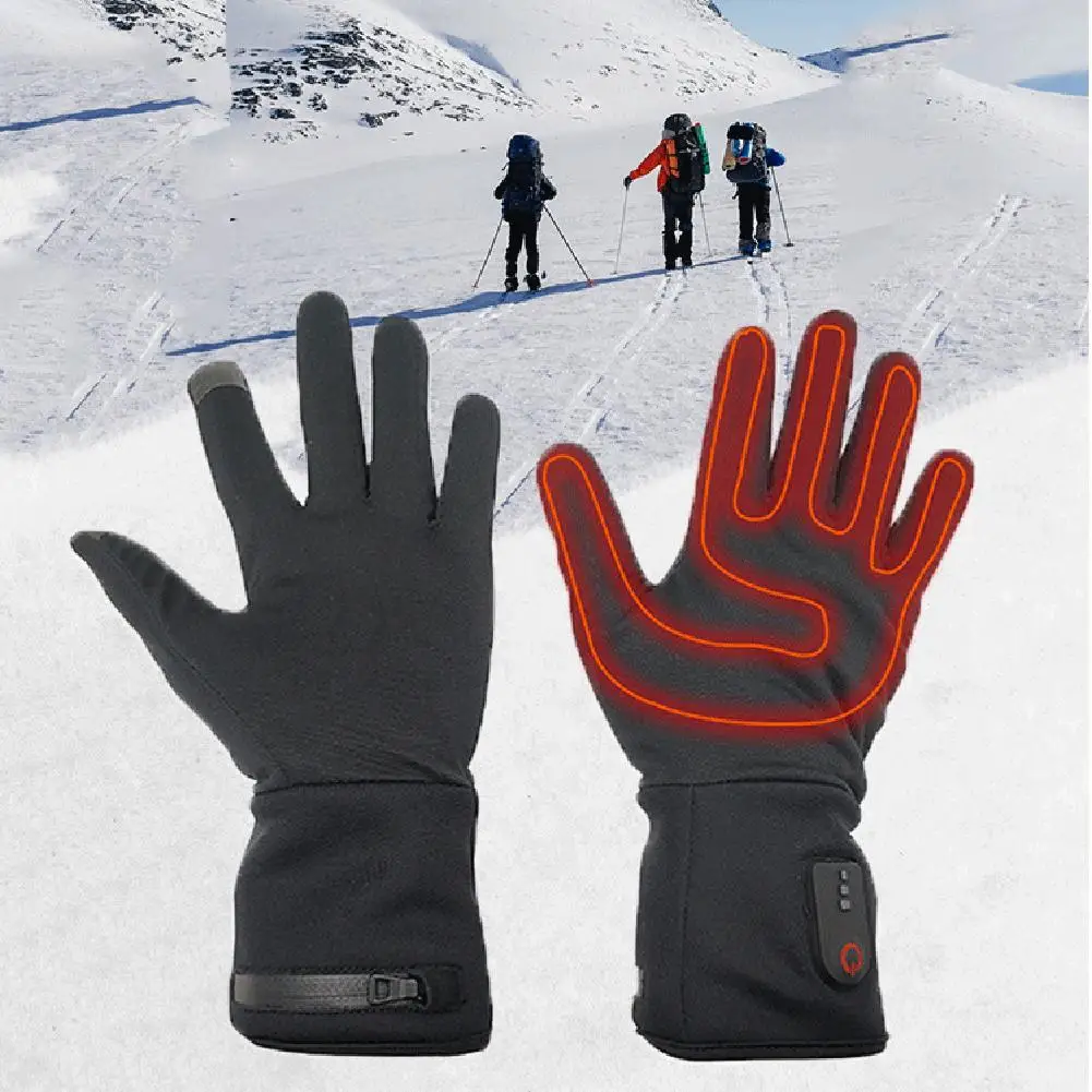 

Motorcycle Battery USB Heating Gloves Waterproof Winter Hand Warm Outdoor Sports Riding Fishing Cycling Skiing Heated Gloves