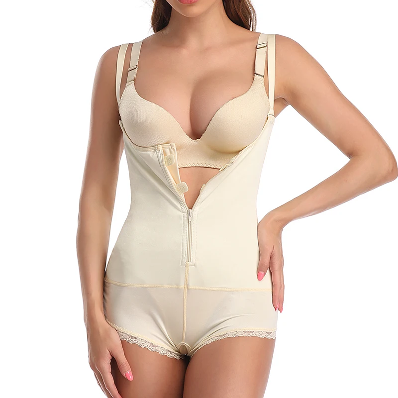 Fajas Magic Full Body Shaper Latex Women Waisttrainer Clip And Zip Slimming Bodysuit With Butt Lifter Tummy Trimmer Compression