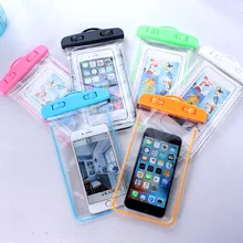 Summer Luminous Waterproof Pouch Swimming Gadget Beach Dry Bag Phone Case Cover Camping Skiing Holder For Cell Phone 3.5-6Inch