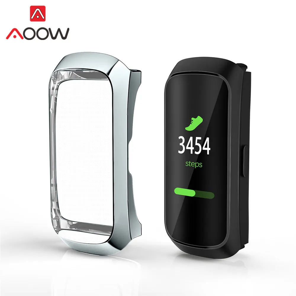 Gray Всестороннее покрытие из ТПУ защитный чехол для samsung Galaxy Fit R370 анти-защита от падения крышка оболочки ремешок аксессуары - Цвет ремешка: Gray
