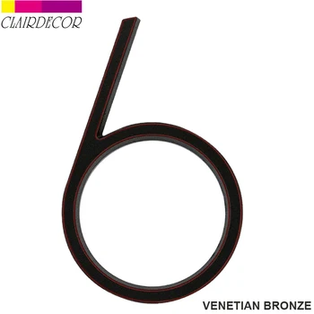 

5 in Modern House Number Hotel Home Door Number Outdoor Address Plaque Zinc Alloy Number for House Address Sign #0-9