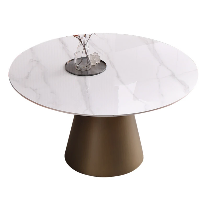 

Rock slab dining table chair combination small household dining table simple modern marble dining table