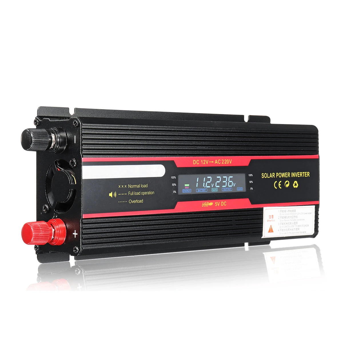6000W Peaks Power 12V DC TO 110V 220V AC Car Power Inverter Solar Conve #