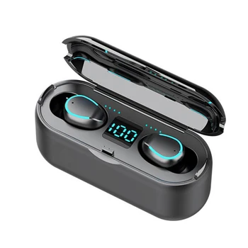 

Kowkaka TWS F9-8 Wireless LED Display Headset Bluetooth V5.0 earbuds Stereo Earphones Earbuds With Microphone 2000mAh Powerban