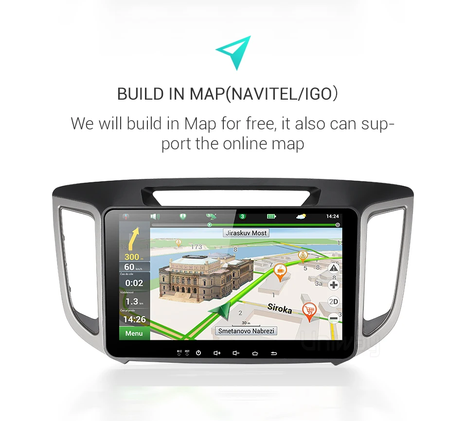 Uniway PX6 android 9,0 автомобильный dvd для hyundai creta ix25 автомобильный Радио плеер gps навигация автомобильный стерео видео плеер