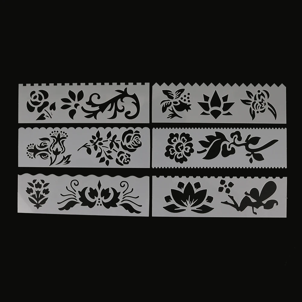 A Forma di fiore Pittura Template FAI DA TE Stratificazione Stencil Pittura Scrapbooking Stamping Goffratura Album di Carta Modello di 8Pcs