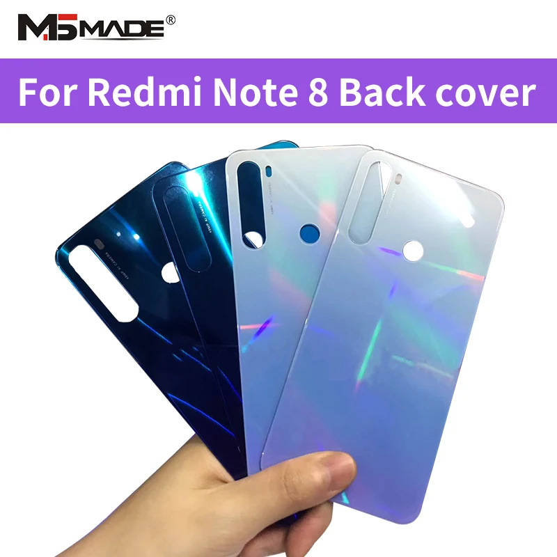 Для 6," Xiaomi Redmi Note 8 Задняя крышка батареи чехол 3D стекло для Xiaomi Redmi Note 8 задняя крышка с adhension