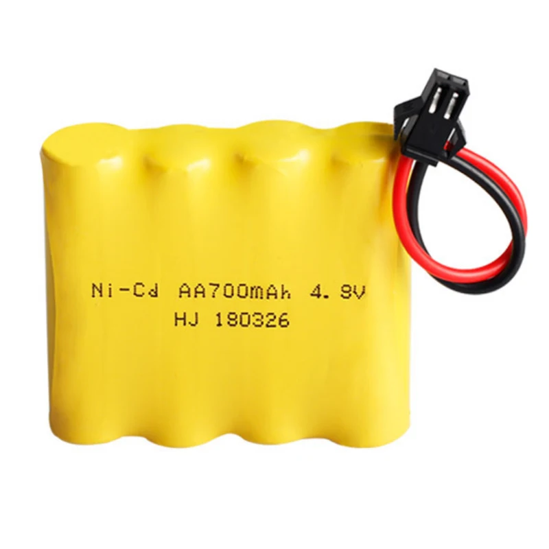 4.8V 700mAh AA NI-CD rechargeable battery pack and battery charger with SM connector battery charger rechargeable battery
