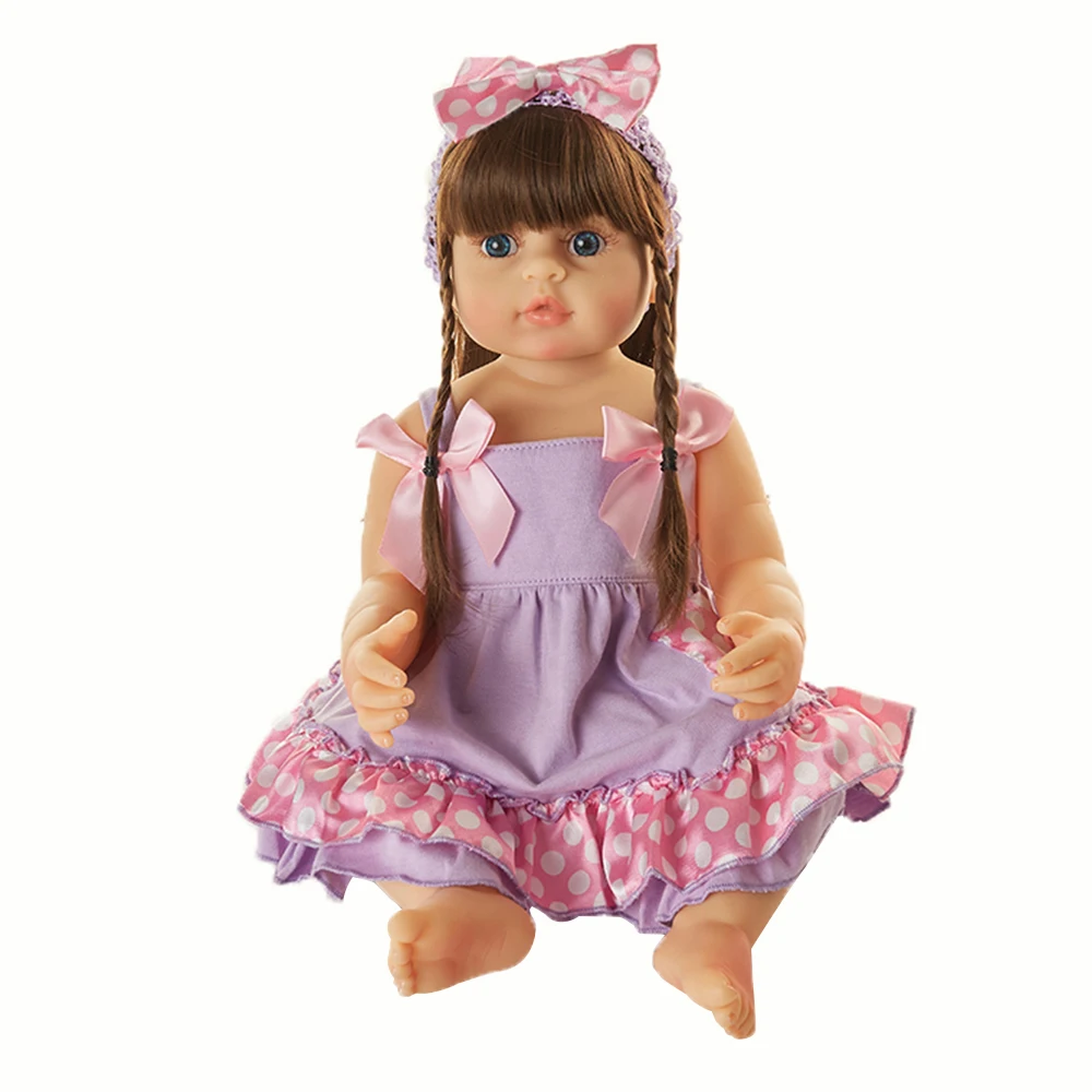 

21 Inches Full Silicone Bebe Doll Reborn Baby Dolls Newborn Bebe for Girl Toys New Year Gift