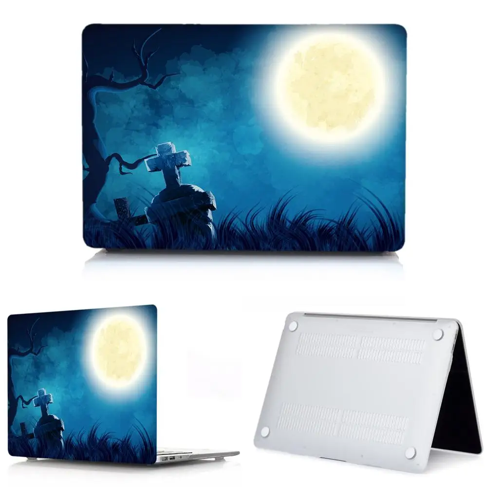 Halloween-4 3D чехол для ноутбука на Хэллоуин для MacBook Air 13 Pro retina 11 12 13 13,3 15, для Macbook New Pro 13 15 Touch Bar чехол для клавиатуры - Цвет: Halloween-4