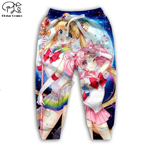 kids pants Детская одежда для маленьких девочек толстовка с капюшоном с 3D принтом «Сейлор Мун» и «Галактика» для дочки футболка с радугой пуловер на молнии для малышей 8 - Цвет: kids pants