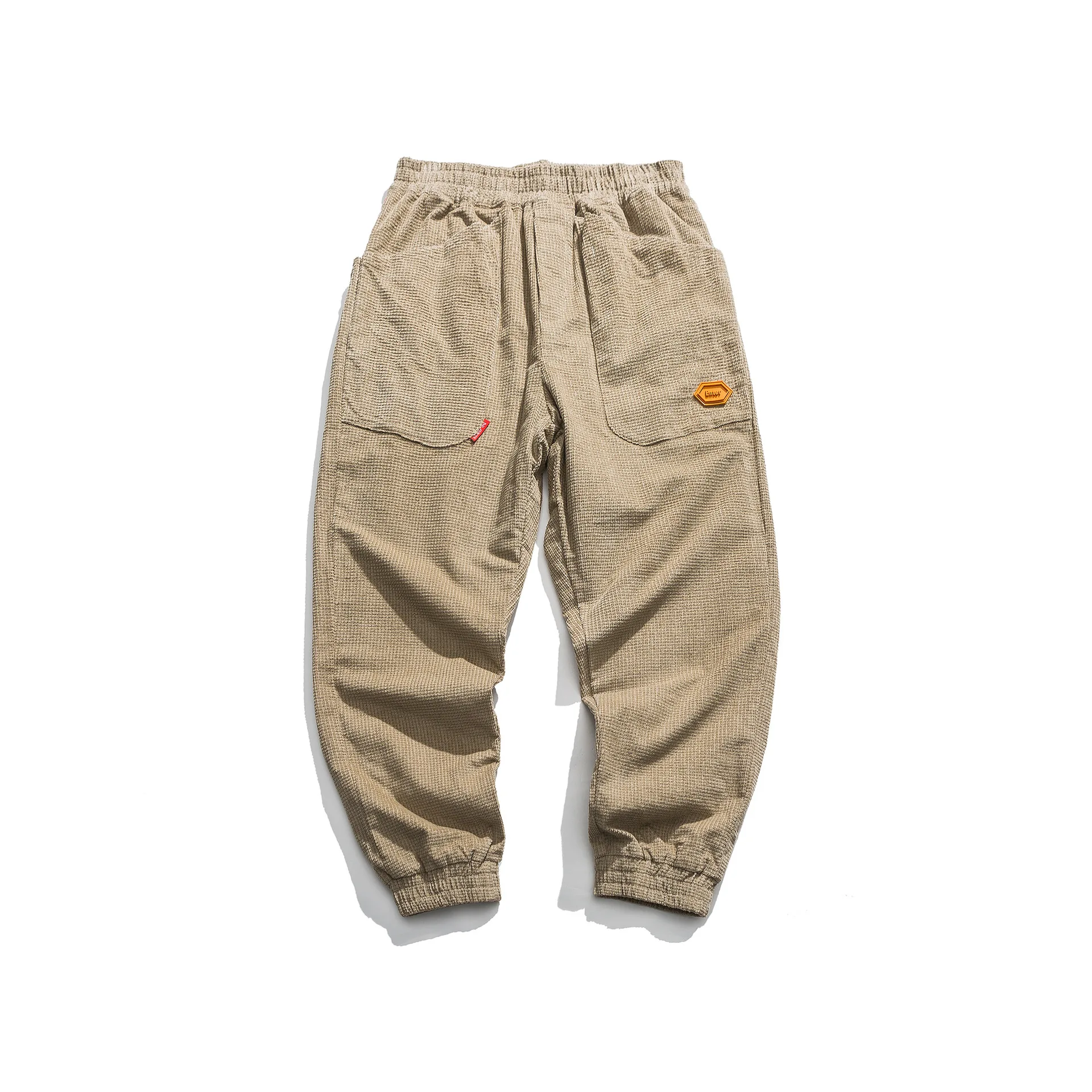 

City Where the Product Japanese-style plus Velvet Ankle Banded Pants Lace-up Loose-Fit Men Popular Brand Pants MEN'S Casual Pant