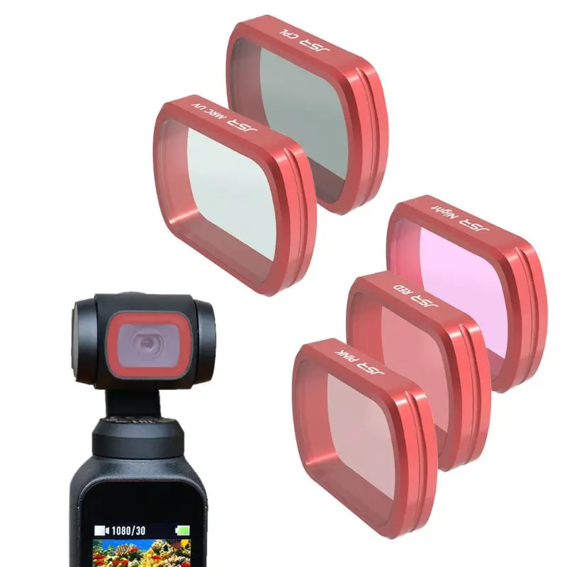 1PC CPL UV Diving Pink Red Filter Camera Lens Filter Kit Set for DJI OSMO POCKET Gimbal Accessories